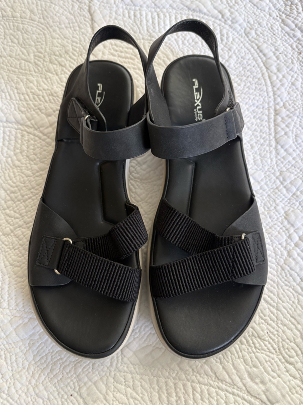 Flexus by Spring Step Paulina comfort sandal. Black Size 9.5/10. Very nice!